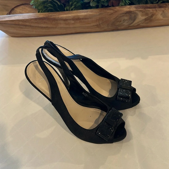 Disney Cinderella Glass‎ Slipper Collection Sparkly Slingback Heels shoes 9.5 - Picture 1 of 8